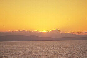 Sunset on the Ferry to Swartz Bay